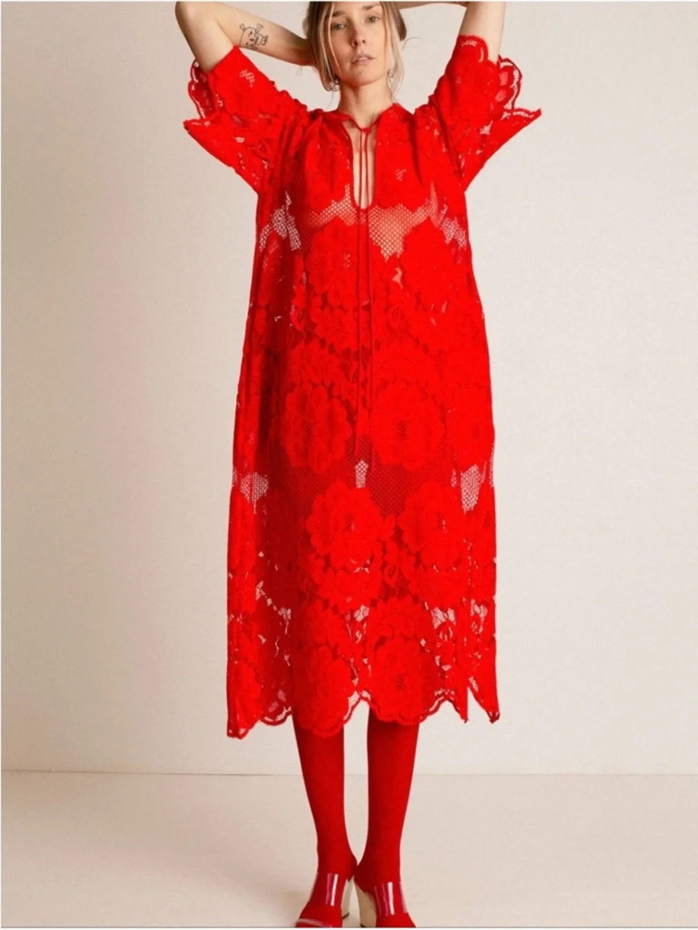 SOLD Mr. Larkin Poppy Lola Dress - Picture 1 of 16